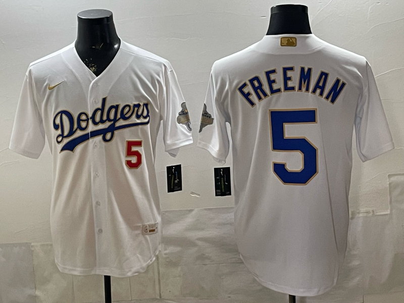 Men 2026 Los Angeles Dodgers #5 Freeman White Game Nike MLB Jersey 04003002